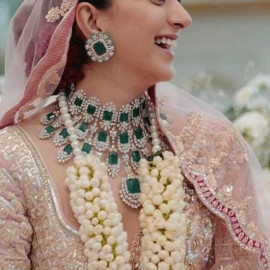 Kiara Advani Inspired American Diamond Choker Necklace Set With Earring & Maangtikka Combo Designer Bridal Necklace Indian Wedding Jewelry