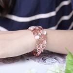 Arihant Women's Fashion Opal & AD Rose Gold Brilliant Bracelet for Women/Girls 49026