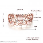 Arihant Women's Fashion Opal & AD Rose Gold Brilliant Bracelet for Women/Girls 49026