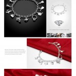 Arihant Stylish Multi Designs Silver Plated Trendy Charm Bracelet For Women/Girls 49027
