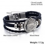 Arihant Trendy Vintage Braided  Rope Multilayer Bracelet For Men 49062