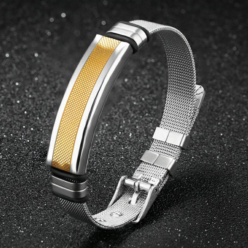 Arihant Men's Fashion Stainless Steel Gold Elegant...