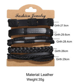 Arihant Multi Layered Lather Bracelet for Men 49085