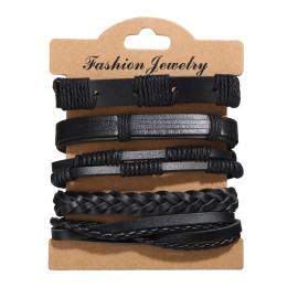 Arihant Multi Layered Lather Bracelet for Men 49085