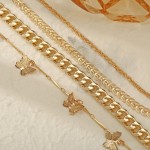 Arihant Mesmerizing Butterfly Multi Strand Gold Plated Bracelet For Women/Girls 49088