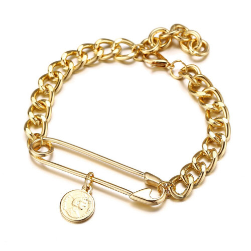 Arihant Jewellery For Women Gold Plated Chain Bracelet 49096