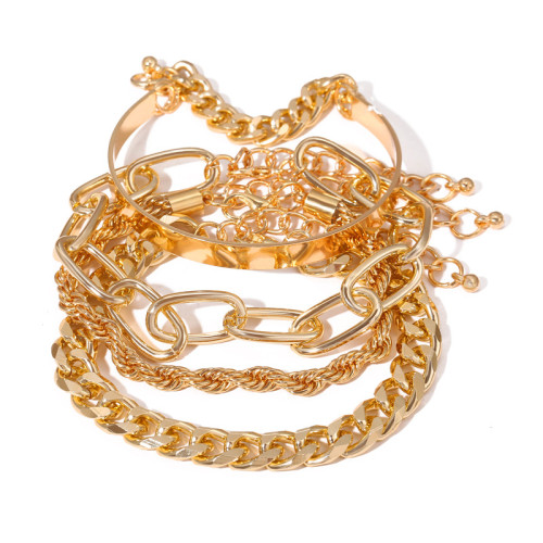 Arihant Stunning Gold Plated Multi Strand Bracelet...