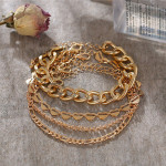 Arihant Gold Plated Multi Strand Bracelet For Women