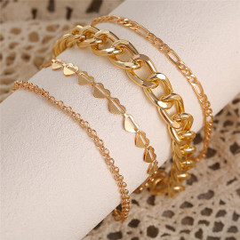 Arihant Gold Plated Multi Strand Bracelet For Women