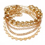 Arihant Gold Plated Multi Strand Bracelet For Women