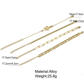 Arihant Marvellous Gold Plated Multi Strand Bracelet For Women