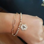 Arihant Jewellery For Women Gold Plated Alphabetical "A" Bracelet