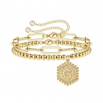 Arihant Jewellery For Women Gold Plated Alphabetical "G" Bracelet