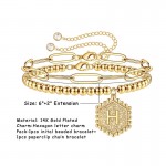 Arihant Jewellery For Women Gold Plated Alphabetical "H" Bracelet