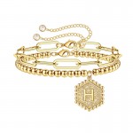 Arihant Jewellery For Women Gold Plated Alphabetical "H" Bracelet