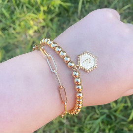 Arihant Jewellery For Women Gold Plated Alphabetical "J" Bracelet