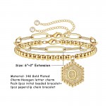 Arihant Jewellery For Women Gold Plated Alphabetical "O" Bracelet