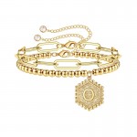 Arihant Jewellery For Women Gold Plated Alphabetical "O" Bracelet