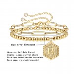 Arihant Jewellery For Women Gold Plated Alphabetical "R" Bracelet