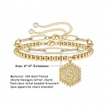 Arihant Jewellery For Women Gold Plated Alphabetical "S" Bracelet