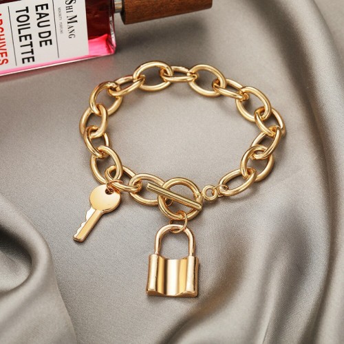 Arihant Jewellery For Women Gold-Toned Gold Plated Locke Bracelet
