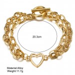 Arihant Jewellery For Women Gold-Toned Gold Plated Heart inspired Bracelet