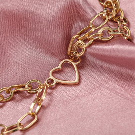 Arihant Jewellery For Women Gold-Toned Gold Plated Heart inspired Bracelet