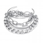 Arihant Jewellery For Women Silver-Toned Silver Plated Bracelet Combo