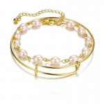 Arihant Jewellery For Women Set of 2 Pearl and Classic Bracelet