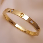 Arihant Jewellery For Women Astonishing Gold Plated Love AD Bracelet