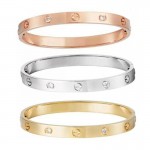 Arihant Jewellery For Women Astonishing Rose-Silver-Gold Plated Love AD Bracelet Combo