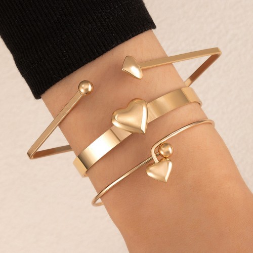 Arihant Gold Plated Gold -Toned Set of 3 Stackable...