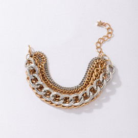 Arihant Gold & Silver Plated Multi-strand Charm Bracelet For Women and Girls