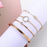 Arihant Gold Plated Contemporary Set of 4 Bracelet Set For Women and Girls