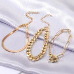 Arihant Gold Plated Set of 3 Contemporary Bracelet Set For Women and Girls
