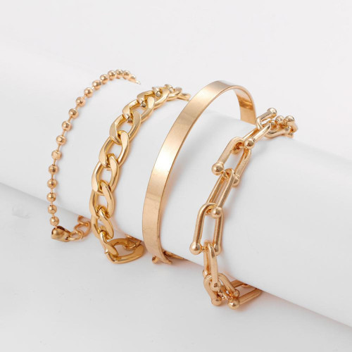 Arihant Gold Plated Set of 4 Contemporary Bracelet Set For Women and Girls