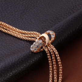 Arihant Gold-Toned Gold Plated Contemporary AD Studded Jewellery Set 49513
