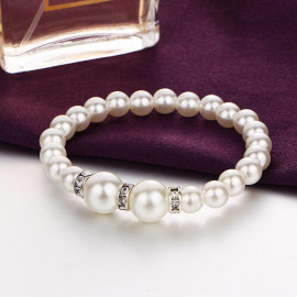 Arihant White & Silver Toned Contemporary Jewellery Set 49514