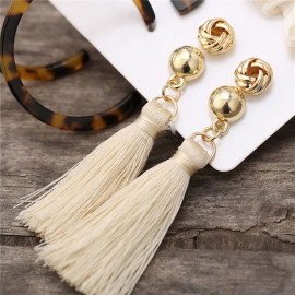 Arihant Gracious Pearl Gold Plated 4 Pair of Earrings with Hairband and Hair Clip for Women/Girls 49535