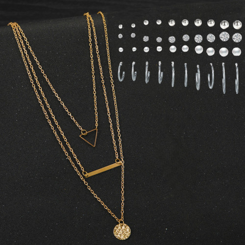 Arihant Gold Plated Layered Necklace and Silver Pl...