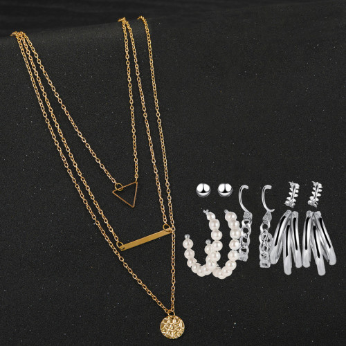 Arihant Gold Plated Layered Necklace and Silver Pl...