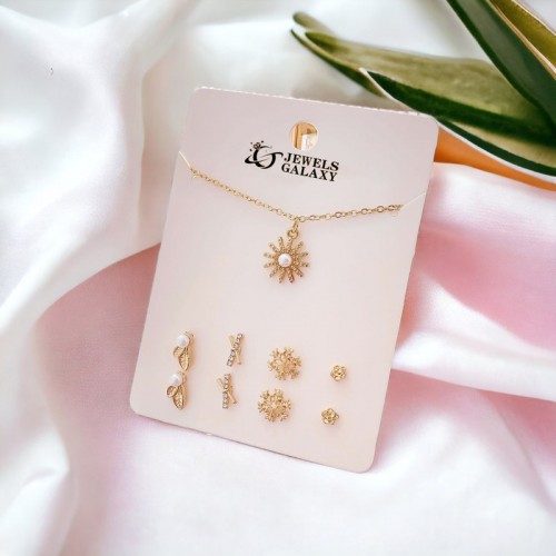 Arihant Gold Plated Multi-Piece Jewellery Set For Women & Girls