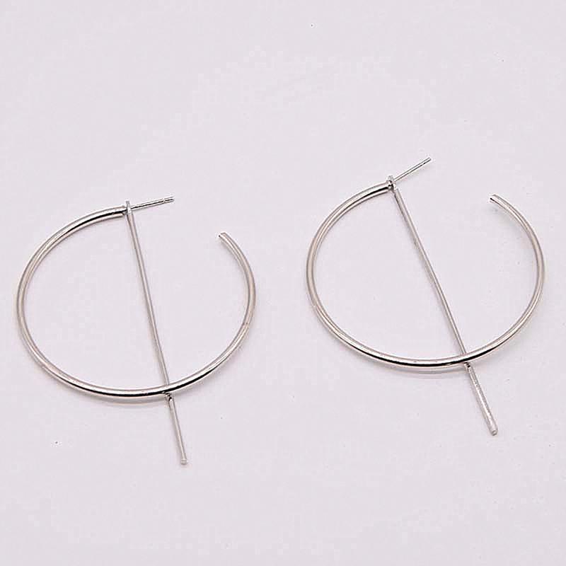 Arihant Elegant Double Section Circular Swanky Hoop Earrings For Women/Girls 45056