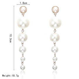 Arihant Scintillating Chunky Statement Pearl Drop Earrings For Women/Girls 45061