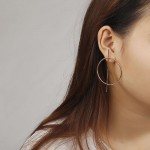 Arihant Splendid Minimalistic Geometric Round Hoop Earrings For Women/Girls 45065