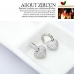 Arihant Fascinating Zircon Heart Inspired Silver Plated Pluhsy Drop Earrings 45107