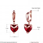 Arihant Magnificent Crystal Heart Rose Gold Amazing Drop Earrings For Women/Girls 45110