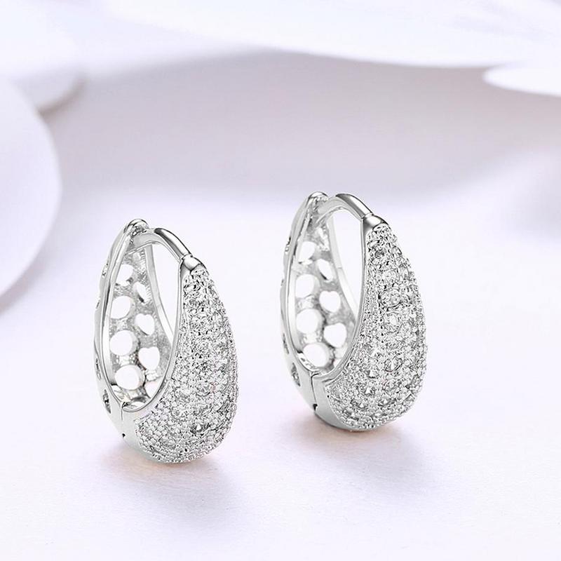 Arihant Exquisite Zircon Silver Plated Plushy Drop Earrings For Women/Girls 45115