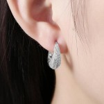 Arihant Exquisite Zircon Silver Plated Plushy Drop Earrings For Women/Girls 45115