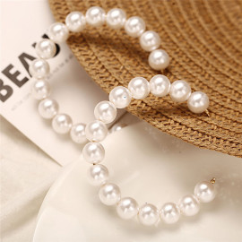 Arihant Scintillating Pearl Studded Gold Plated Fabulous Drop Earrings For Women/Girls 45131